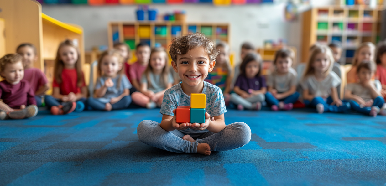  Foto zu Das Spiel mit den Farben - Kindergarten-Spielecke 
