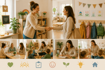 Freundliche Kindergartenatmosphäre im modernen Design