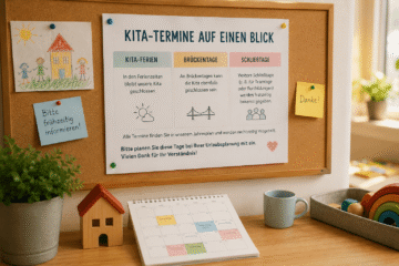 Kita-Termine als Aushang für Eltern einsehbar
