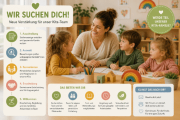 Flyer zur Einstellung neuer Erzieherin