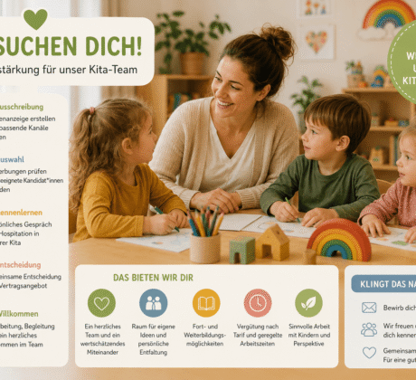 Flyer zur Einstellung neuer Erzieherin