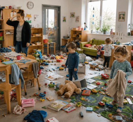 Chaos in Kita-Räumlichkeiten