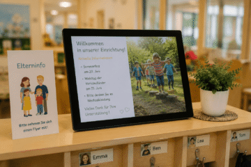 Digitaler Bilderrahmen um Eltern zu kontaktieren