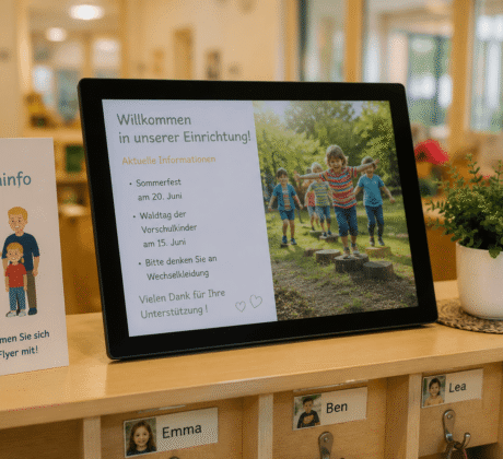 Digitaler Bilderrahmen um Eltern zu kontaktieren