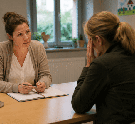 Ernstes Elterngespräch wegen Vermutung auf Vernachlässigung des Kindes